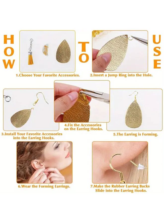 Steel Color 20 Sets Transparent Ear Plugs And Basic Ear Hooks For DIY Jewelry Making - Image 2
